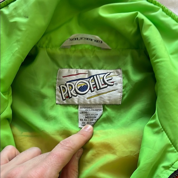 Vintage neon color block jacket - Picture 4 of 17